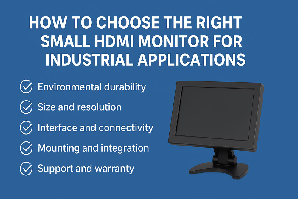 How to Choose the Right Small HDMI Monitor for Industrial Applications