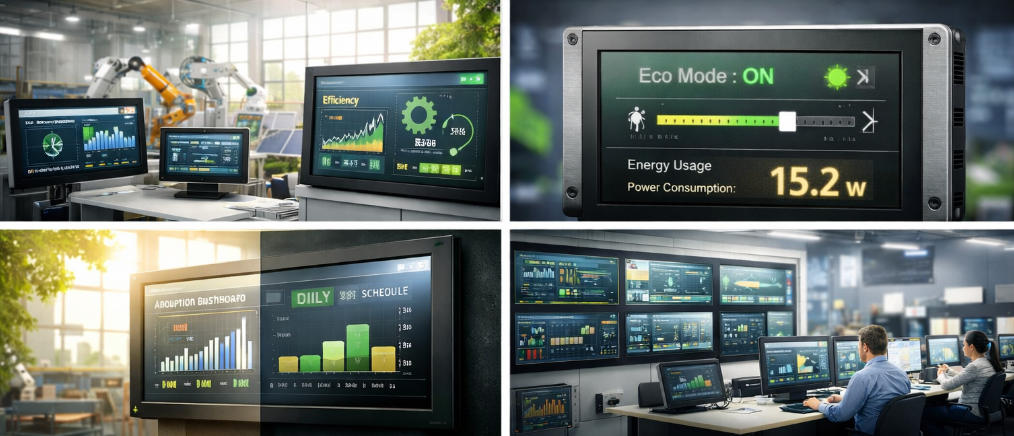 energy efficient industrial monitors